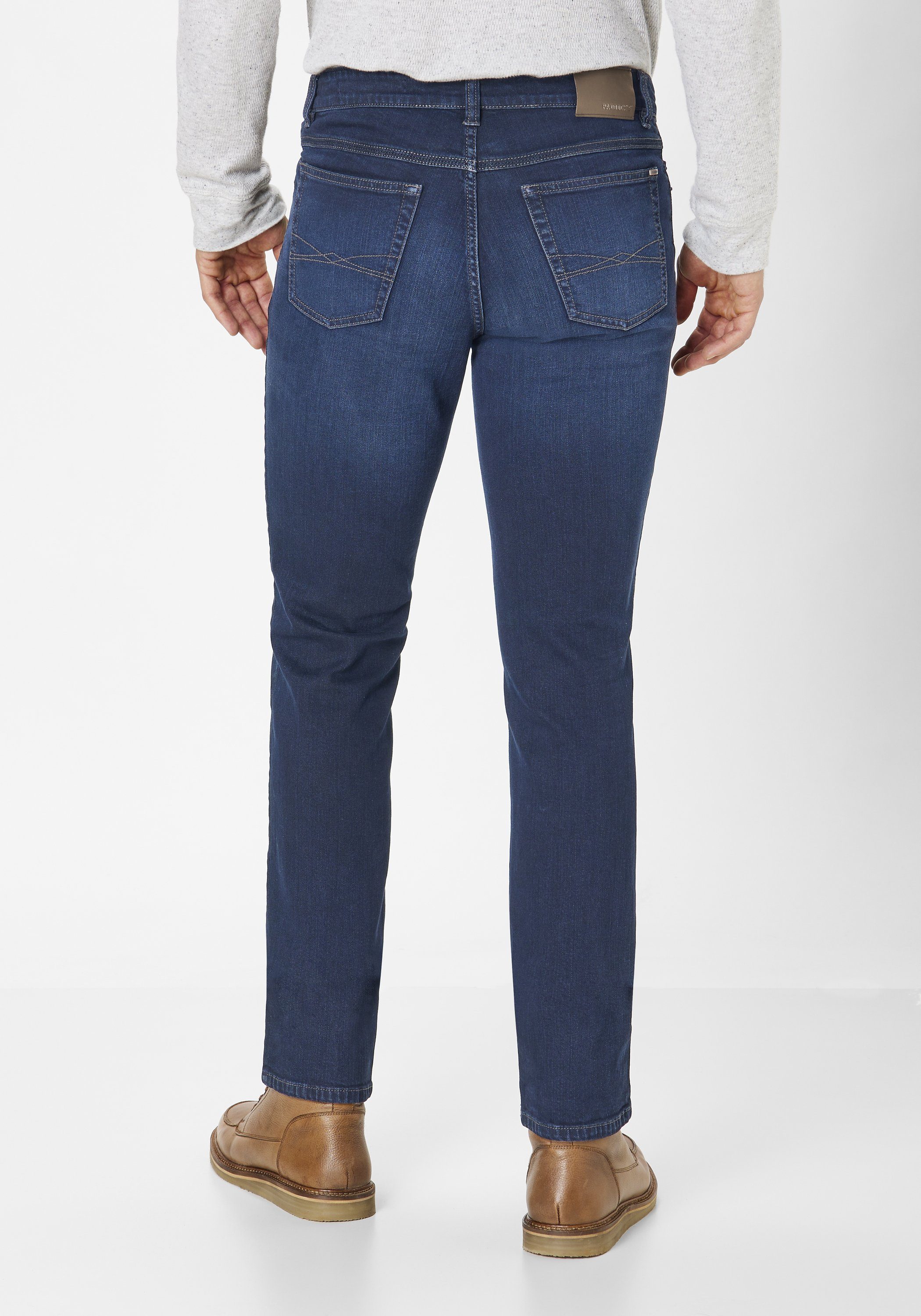 Paddock's black Slim-Fit PIPE used Slim-fit-Jeans blue PIPE Jeans soft Elastische