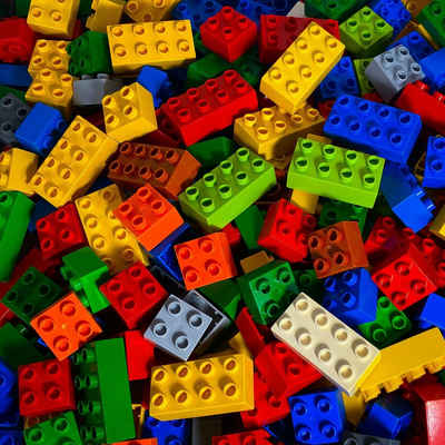 LEGO® Spielbausteine LEGO® DUPLO - 50 2x4 + 50 2x2 Hochsteine NEU - DUPLO® großes Starterpaket, (Creativ-Set, 100 St), Made in Europe