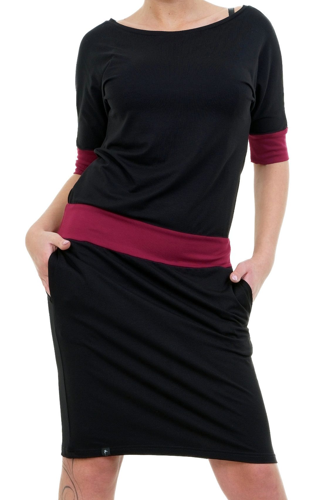 3Elfen Jerseykleid Fledermaus Kleid Jerseykleid Damen by 3Elfen