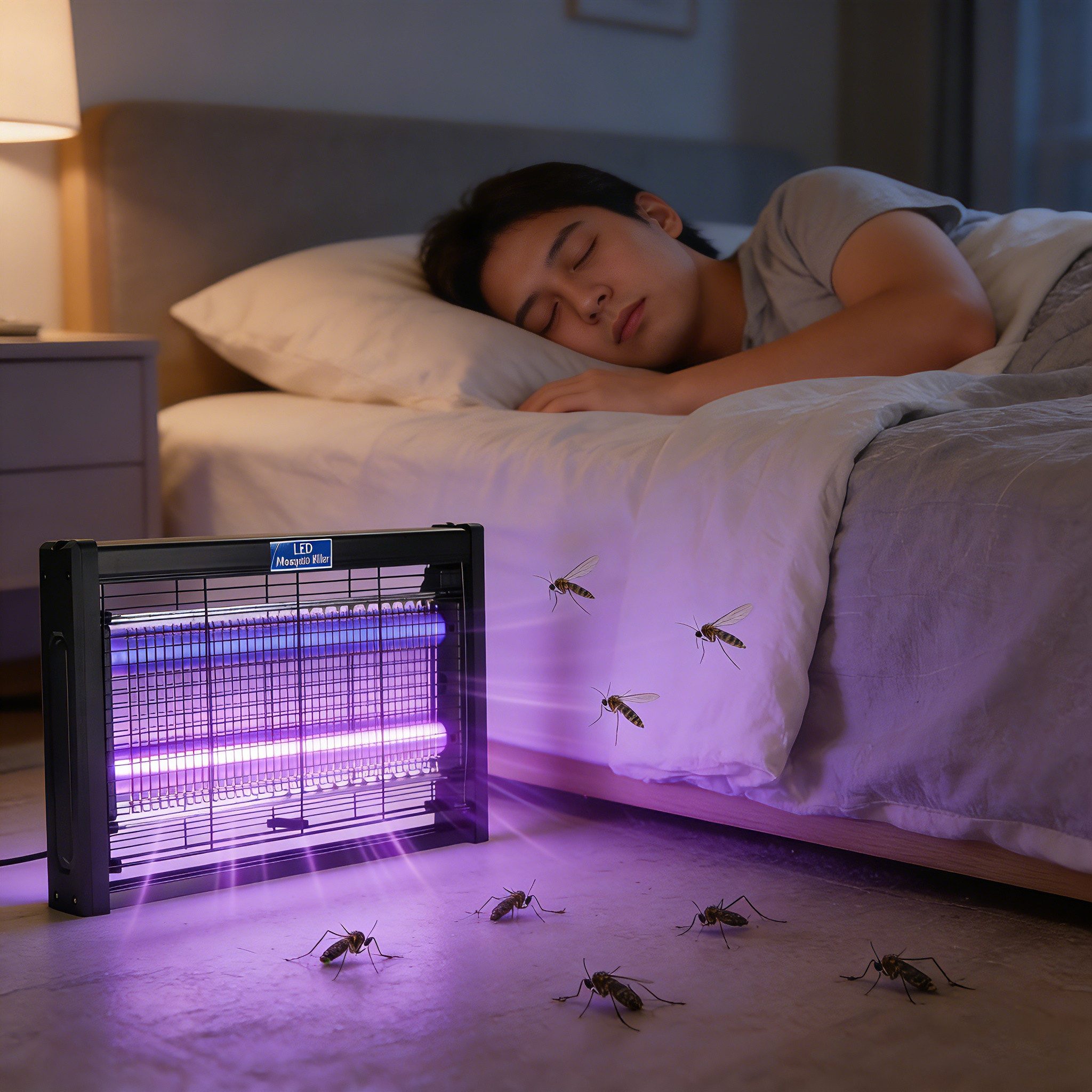 OYLCDI Insektenvernichter Elektrisch UVA Insektenlampen,Mückenlampe 40 W Mückenvernichter, mit abnehmbarer Aufhängekette,für Wohnzimmer, Schlafzimmer und Gärten