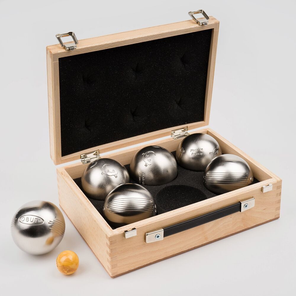 Obut Spielball Boule Pétanque, Original französische Stahlkugeln, keine Sandfüllung