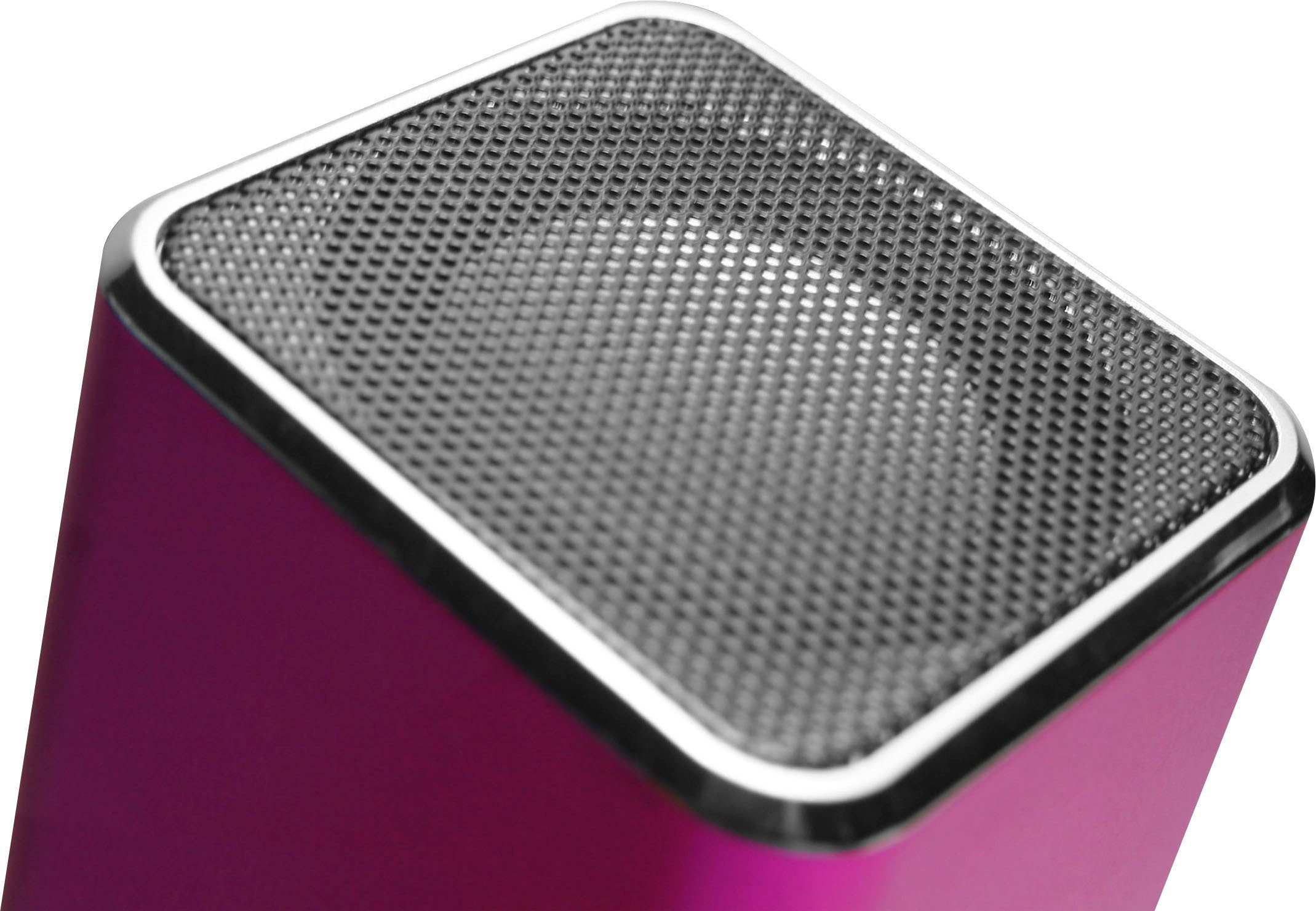 MA pink MusicMan (6 W) Soundstation Technaxx 2.0 Portable-Lautsprecher