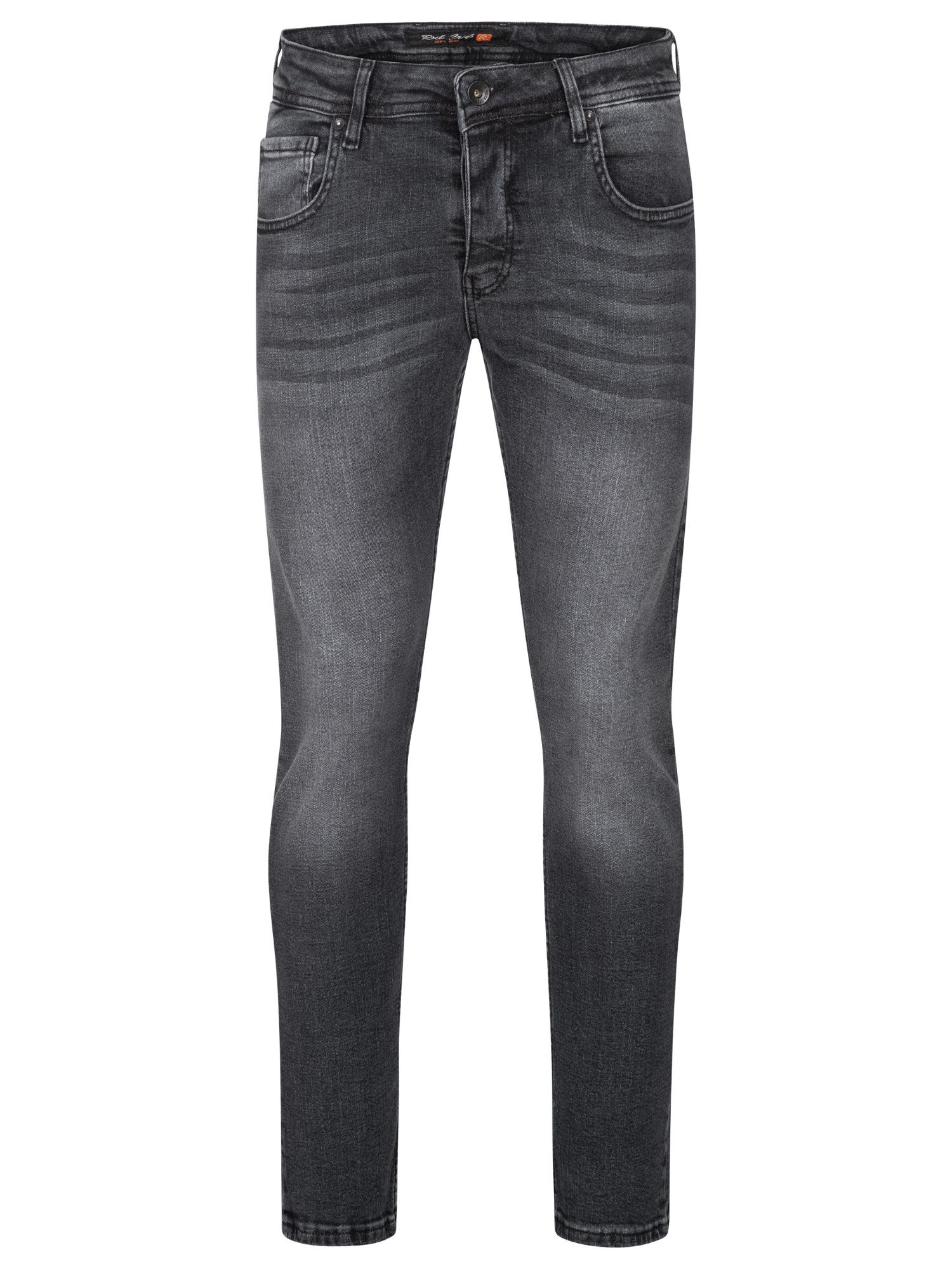 Regular-fit-Jeans Herren Jeans Stonewashed Grau RC-2413