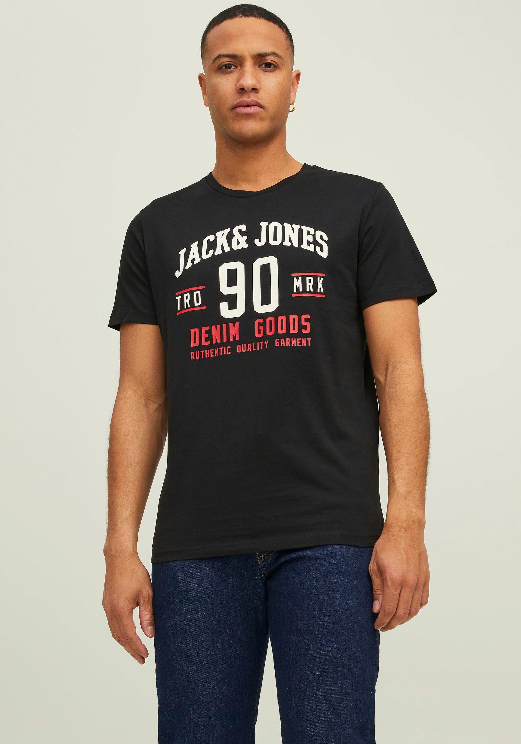 3PK 3er-Pack) & 3-tlg., (Packung, Jack T-Shirt TEE ETHAN Jones