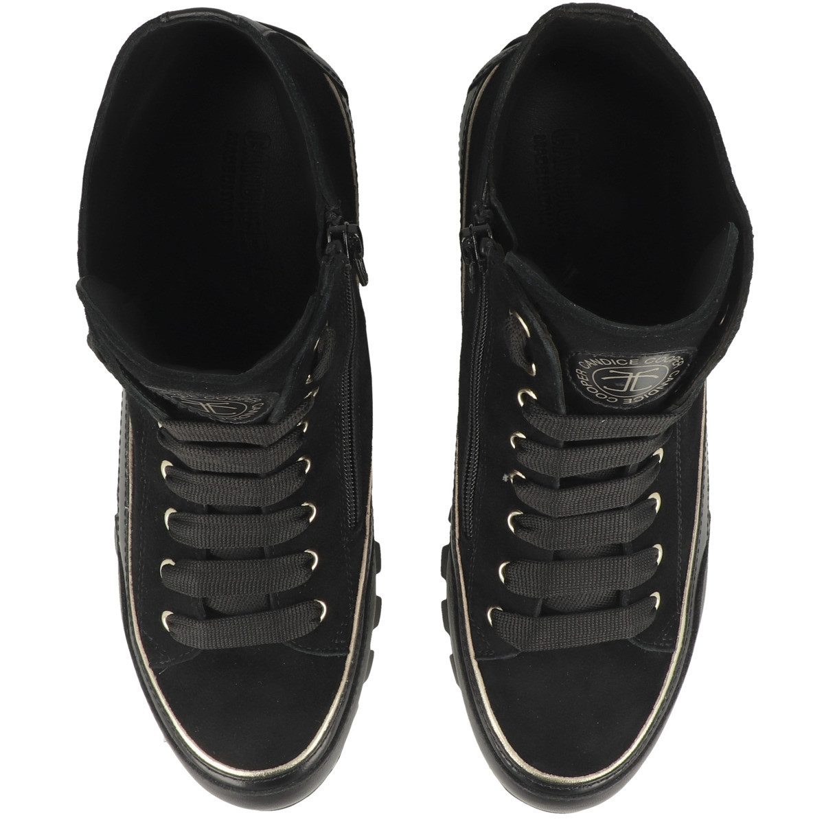 Candice Cooper JANIS STRIP PLUS CHIC Damen Sneaker Turnschuhe, Sportschuhe, Freizeitschuhe, Halbschuhe, Schnürschuhe