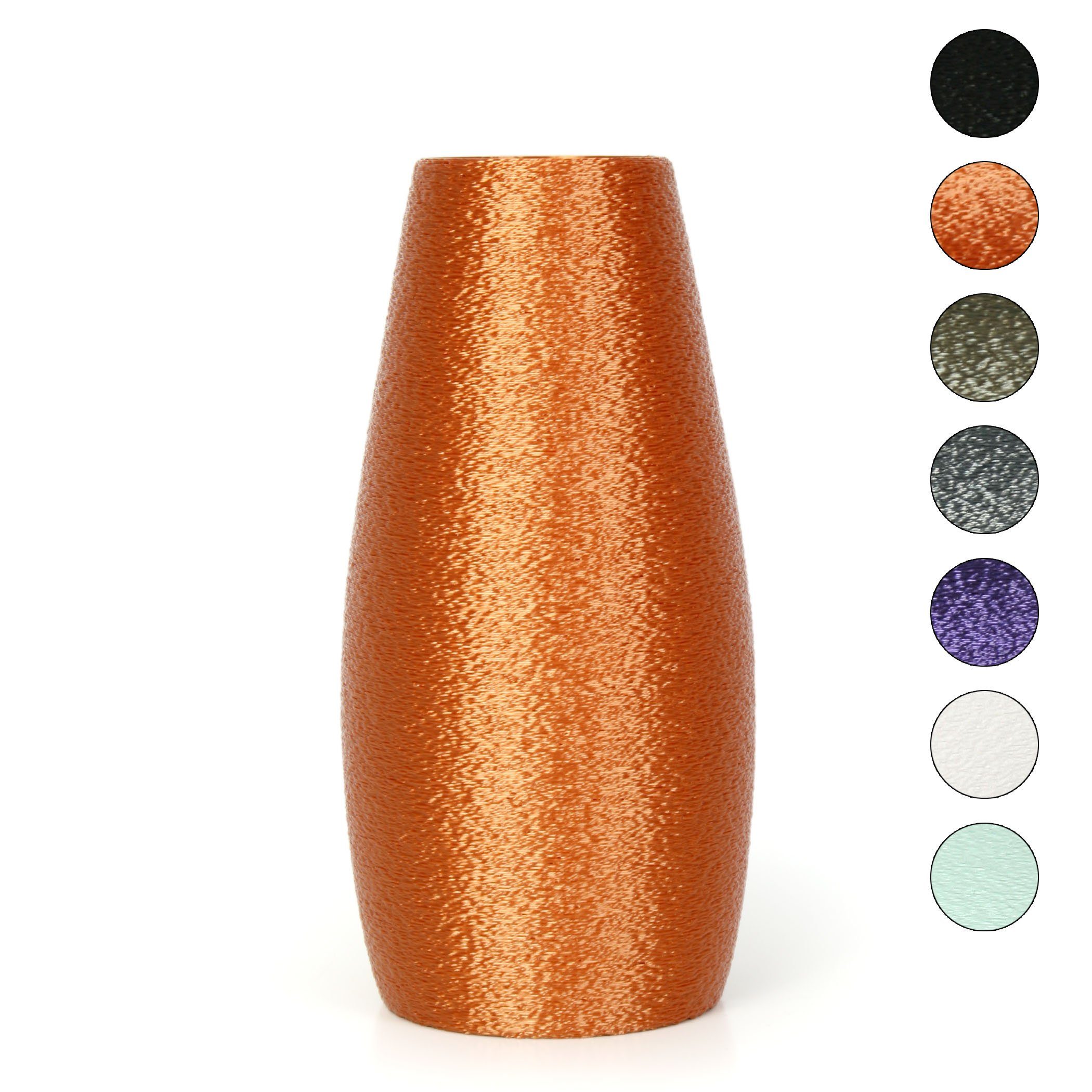 wasserdicht Dekovase Bronze bruchsicher aus aus Designer Vase Dekorative Feder Bio-Kunststoff, nachwachsenden & Rohstoffen; Blumenvase – Kreative