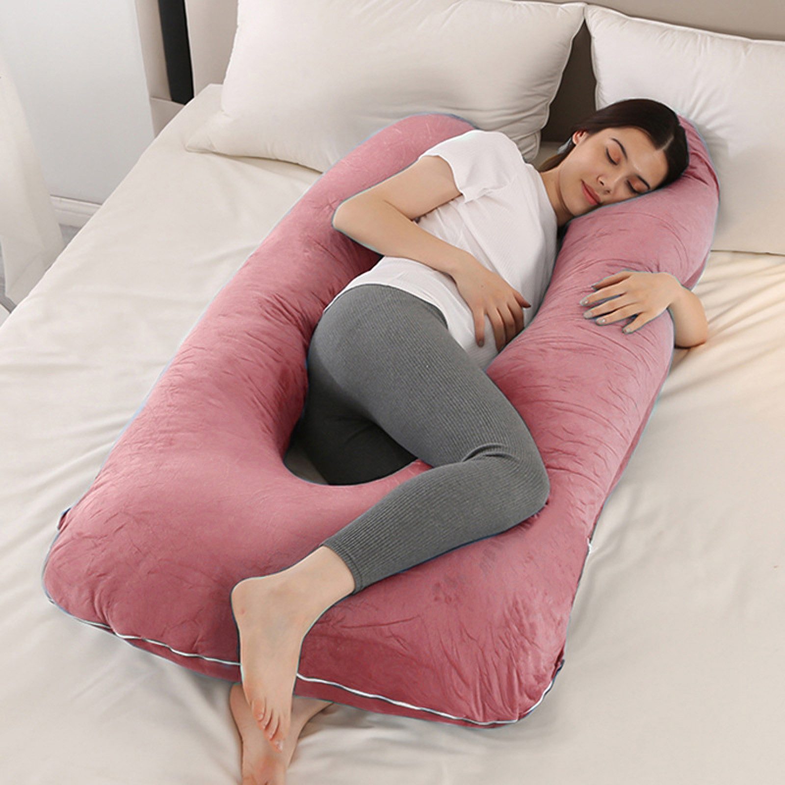 CALIYO Seitenschläferkissen Schwangerschaftskissen Stillkissen, U-förmige, günstig online kaufen