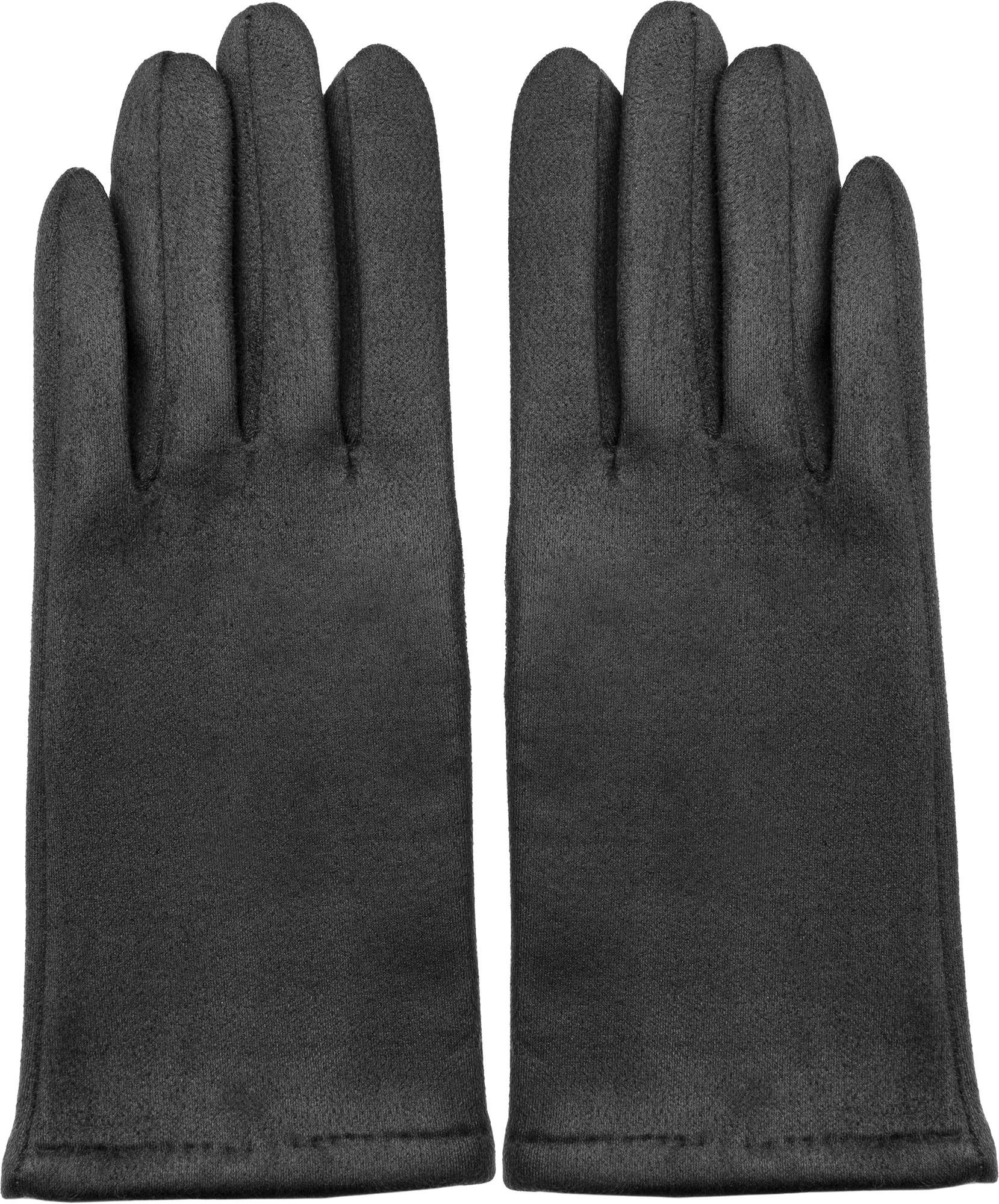 Handschuhe Strickhandschuhe Damen GLV013 uni dunkelgrau Winter Caspar klassisch elegante