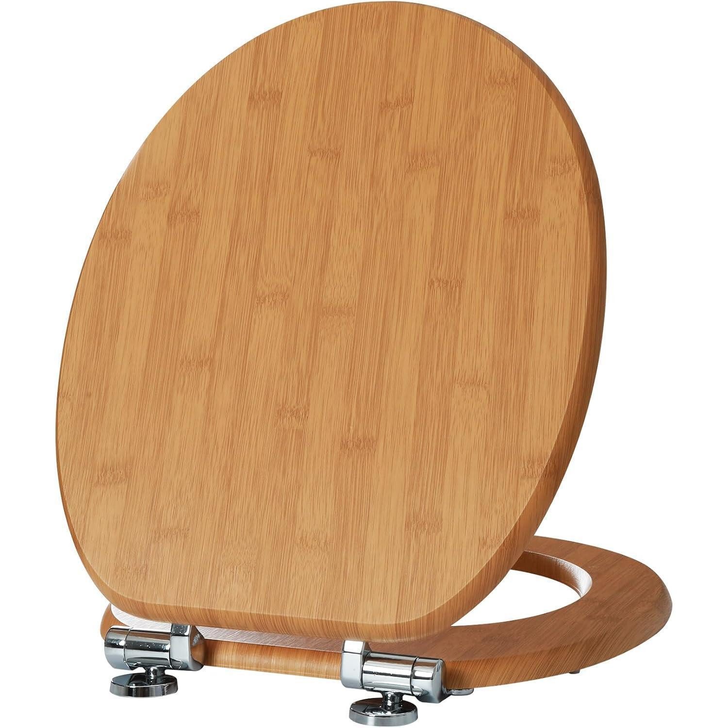 LuxusKollektion WC-Sitz WC Sitz Absenkautomatik Holz Bambus