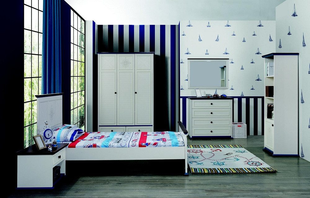 Jugendzimmer-Set Komplett-Set für das Kinderzimmer in modernem Design mit Holzoptik