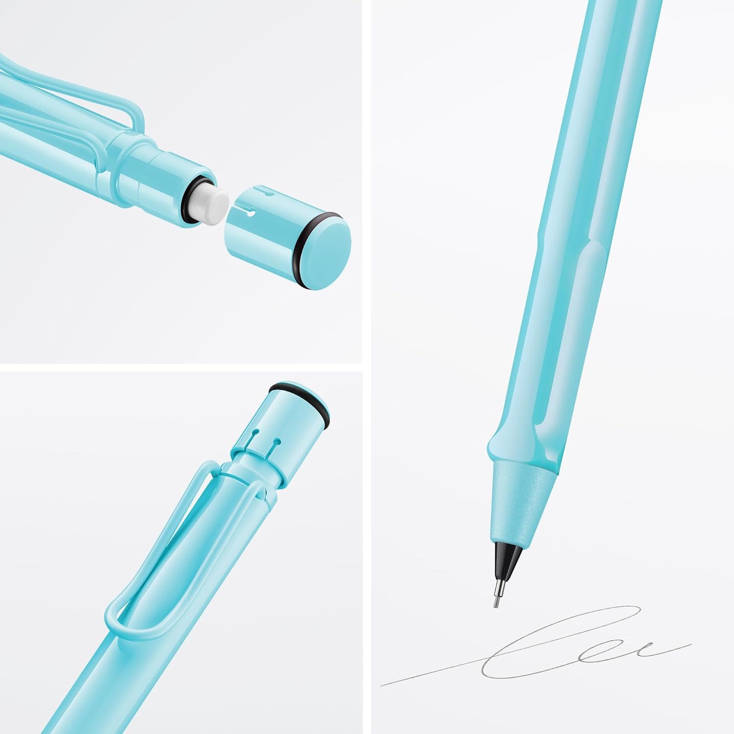 LAMY Druckbleistift LAMY Druckbleistift Safari AQUASKY mit Mine 0,5mm und Radiergummi