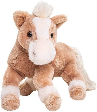 Uni-Toys Kuscheltier Pferd, liegend - hellbraun o. dunkelbraun - 28 cm - Plüsch, Plüschtier, zu 100 % recyceltes Füllmaterial