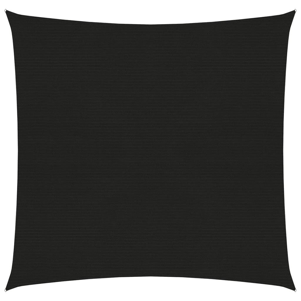 Sonnensegel Sonnensegel 160 g m² Schwarz 2,5x2,5 m HDPE Beschattung Quadrat