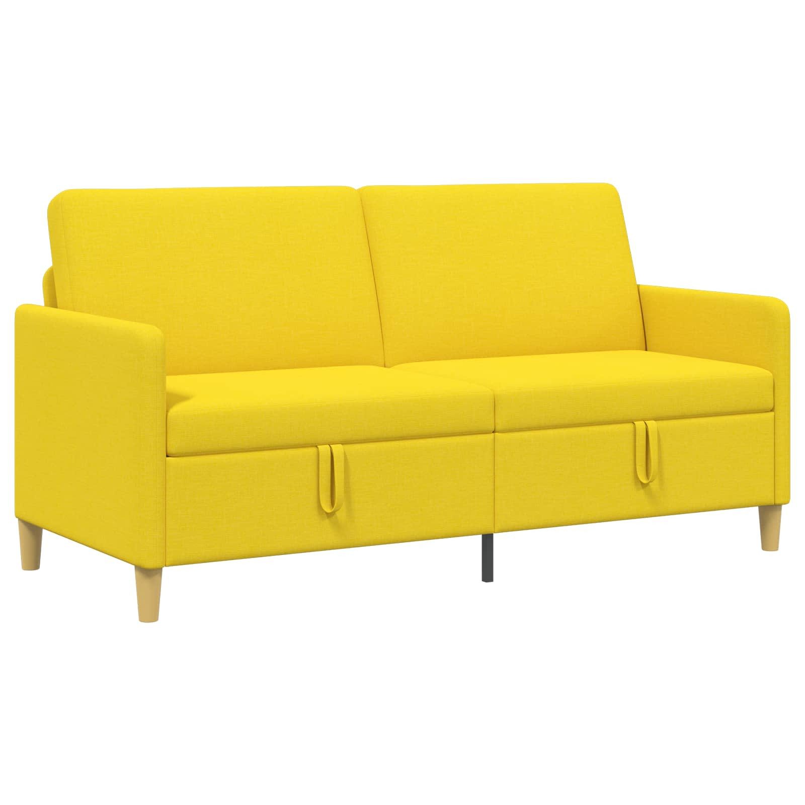Sofa Sofa mit Stauraum Helles Gelb 172 x 78 x 87 cm Polyester