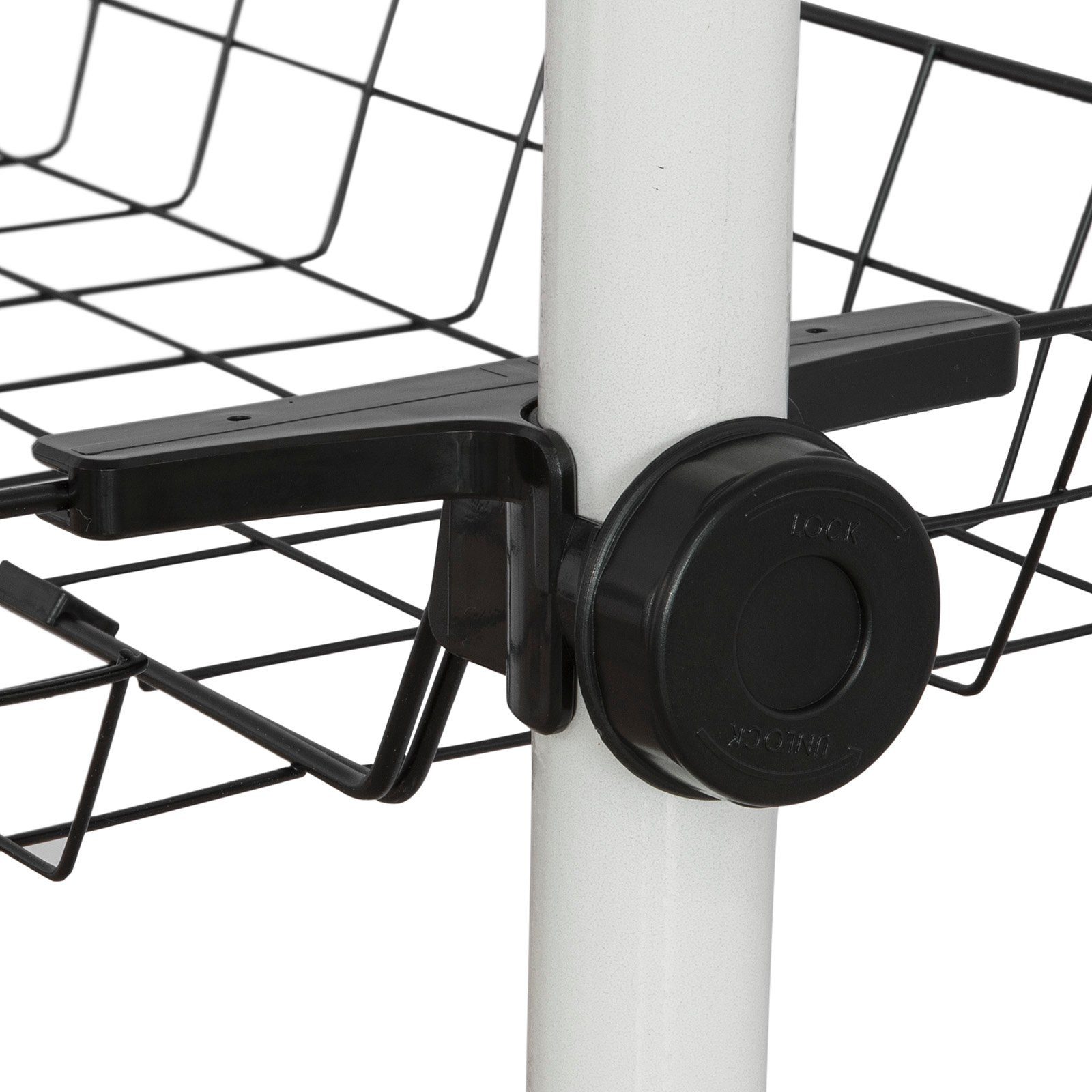 SoBuy Aufbewahrungskorb FRG34-P0 (2 St), 2er Set Körbe für Kleiderständer Teleskop Garderoben System – Bild 5 von 5