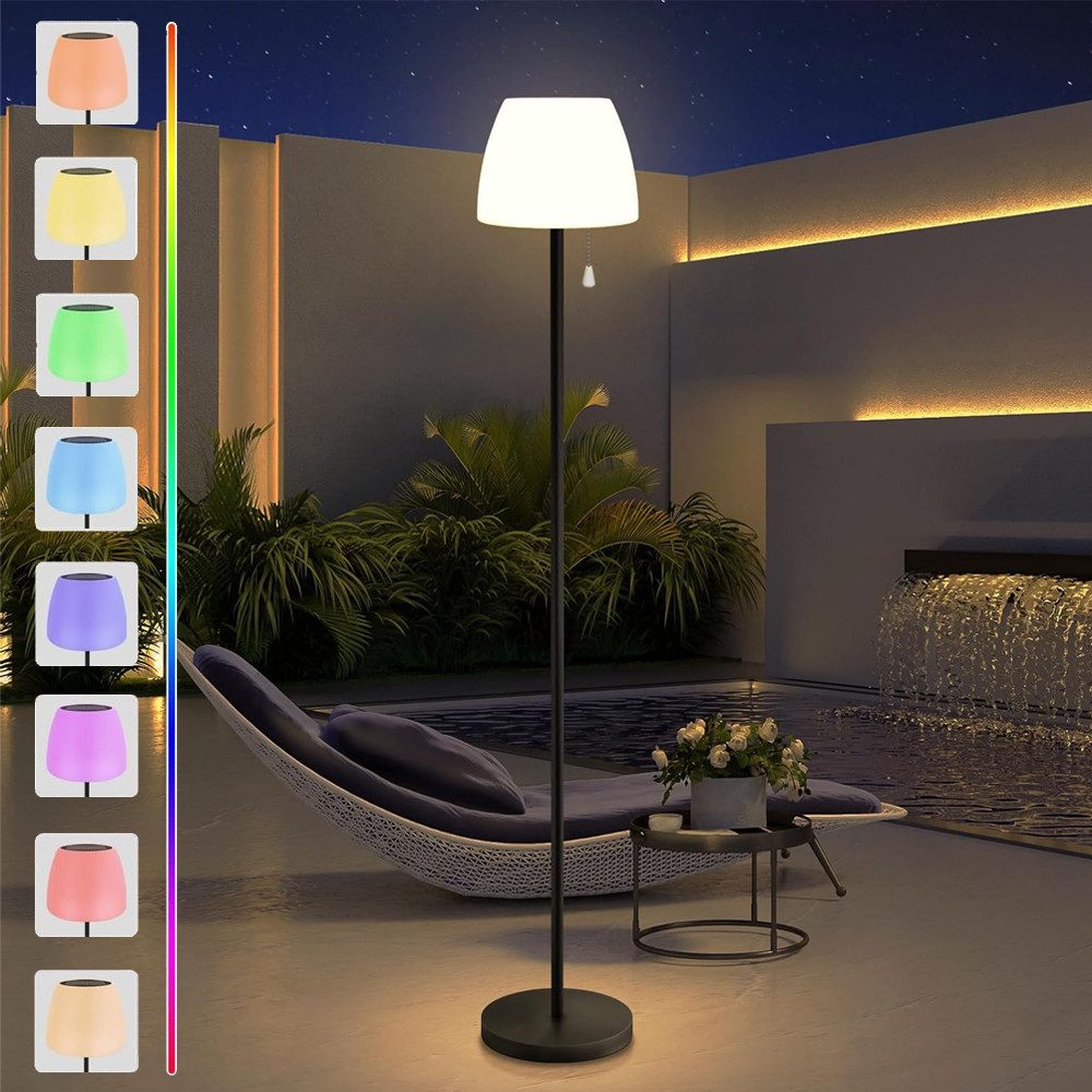 Stehlampe LED Stehleuchte Kabellose Standlampe Leselampe Akku Wohnzimmer Dimmbar