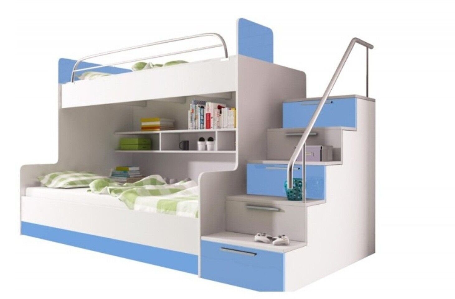 Jungen Doppelstockbett Hochbett Betten Bett Kinderzimmer JVmoebel Etagen Hochbett