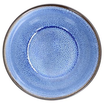 MamboCat Müslischale 6er Set Puddingschale rund 6cm Reactive Glaze Blue - 24321838, Porzellan
