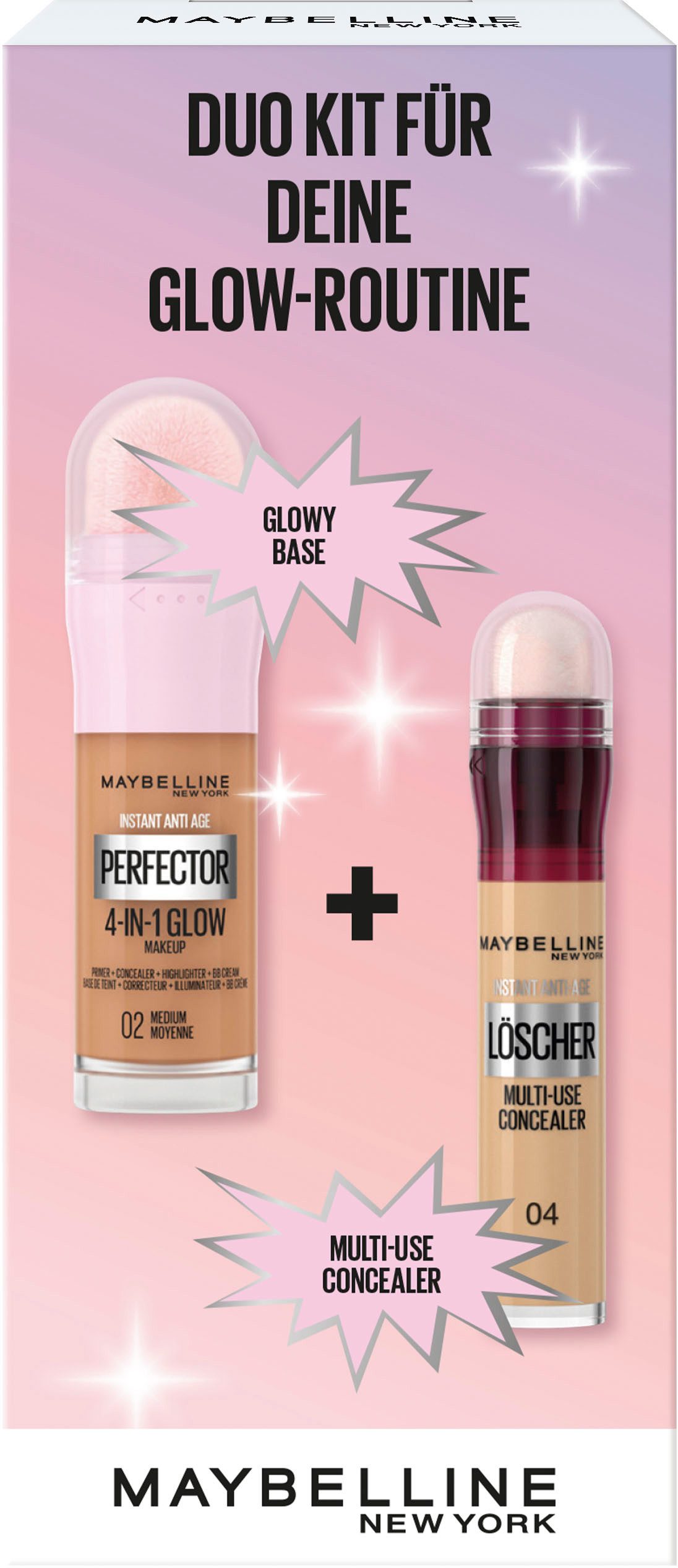 MAYBELLINE NEW YORK Schmink-Set Maybelline New York Instant Perfector Glow + Concealer