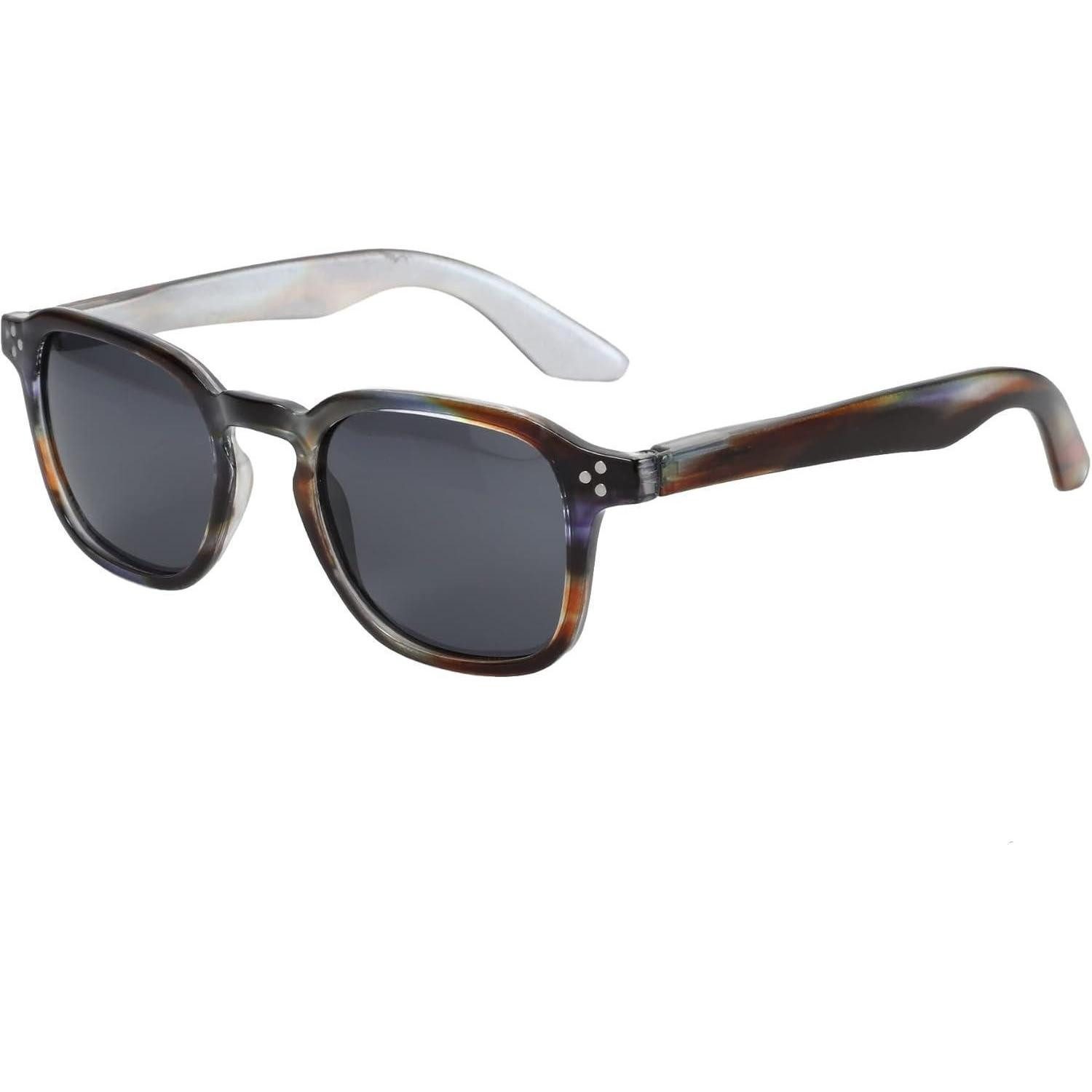 LuxusKollektion Retrosonnenbrille Sonnenbrille Polarisiert Kristall Schwarz Braun Rahmen Grau Linse (1-St)