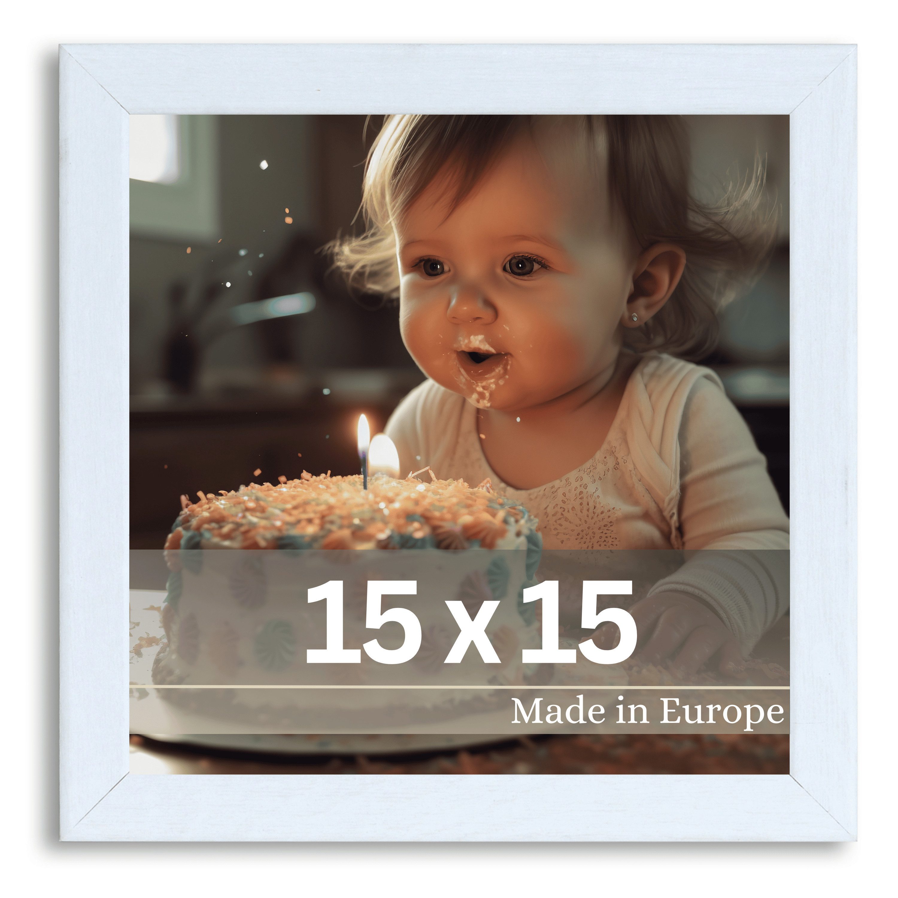 Victor (Zenith) Bilderrahmen Klee, Bilderrahmen Weiß 15x15 cm, Bilderrahmen günstig online kaufen