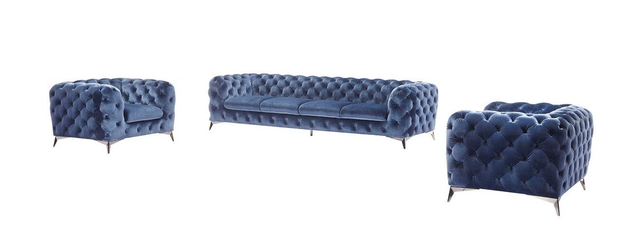 Xlmoebel Chesterfield-Sessel Designer Sessel 1-Sitzer Polster Textil Couch im Vintage-Stil (1-St., 1-Sitzer), Made in Europa
