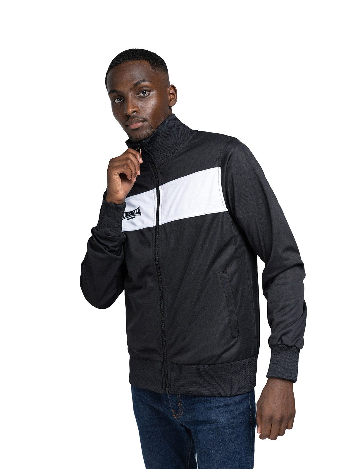 Lonsdale Trainingsjacke Alnwick (1-St., kein Set) mit Stehkragen