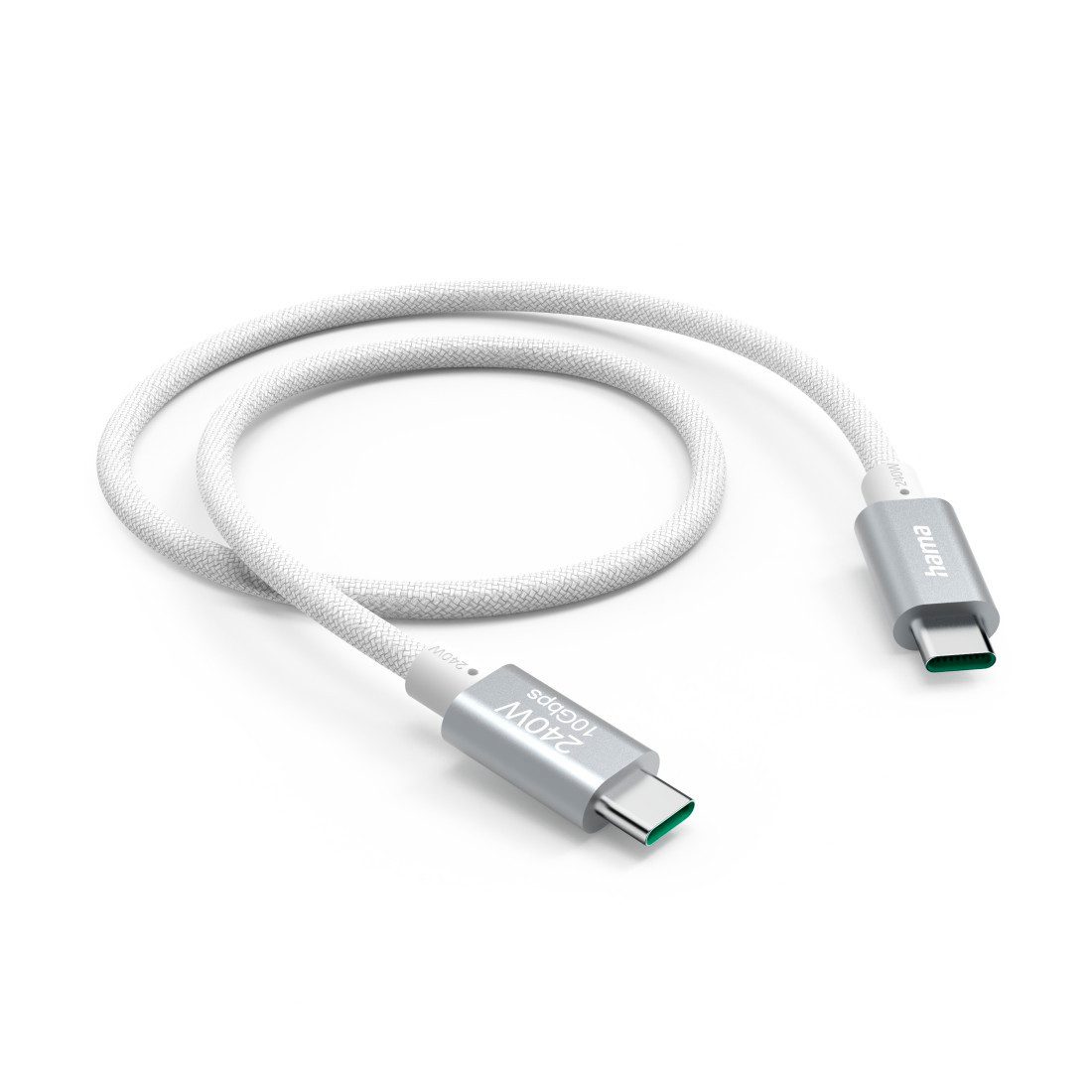 Hama Ladekabel, USB-C, 240W, "Full-Featured", 1,5m, weiß USB-Kabel, USB Typ C, USB-C, USB-C (150 cm), Datenübertragung, Schnellladefunktion