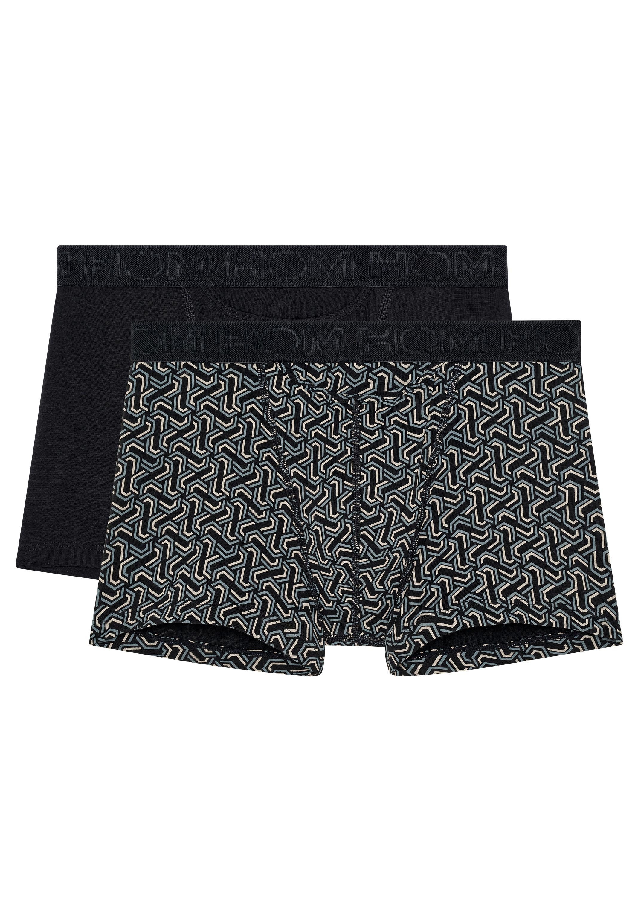 Hom Retro Boxer 2er Pack Tom (Spar-Set, 2-St) Retro Short / Pant - Baumwolle - mit Eingriff - Atmungsaktiv