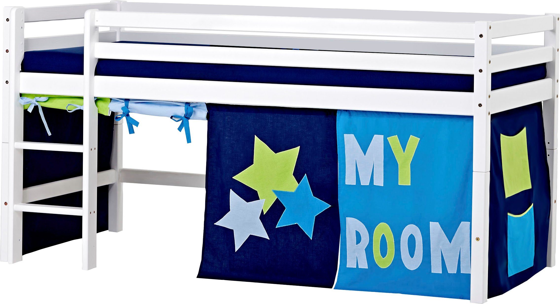 2 Room» Matratze Größen & Hochbett Vorhang, Kinderbett, Hoppekids «My