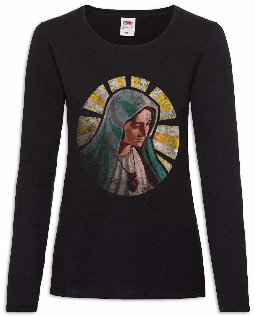 Langarmshirt Holy Mary Damen Langarmshirt Heilige Maria Mutter Gottes God Kirche