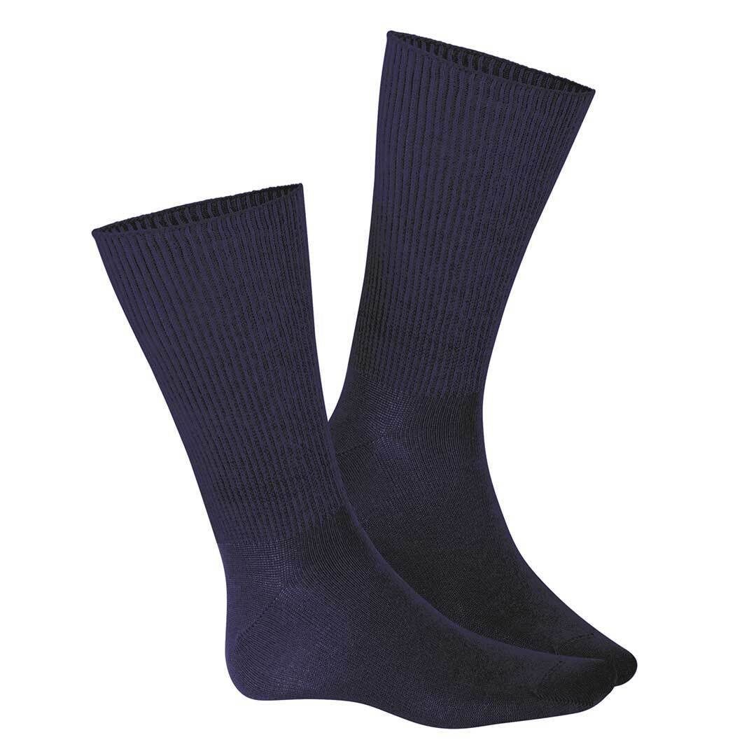 Hudson Basicsocken RELAX SOFT Gummifäden Socken Marine ohne Druckfreie (1-Paar) Herren 0335