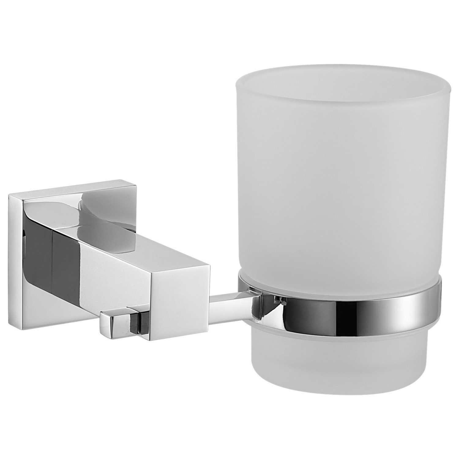 NEG Badaccessoire-Set NEG Becherhalter/Glas-Becher Eles (silber), 15, Verdeckte Montage