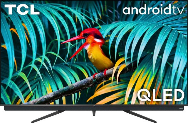 TCL 75C815X1 QLED-Fernseher (189 cm/75 Zoll, 4K Ultra HD, Smart-TV, integrierter ONKYO Soundbar, Android TV Sprachfernbedienung)