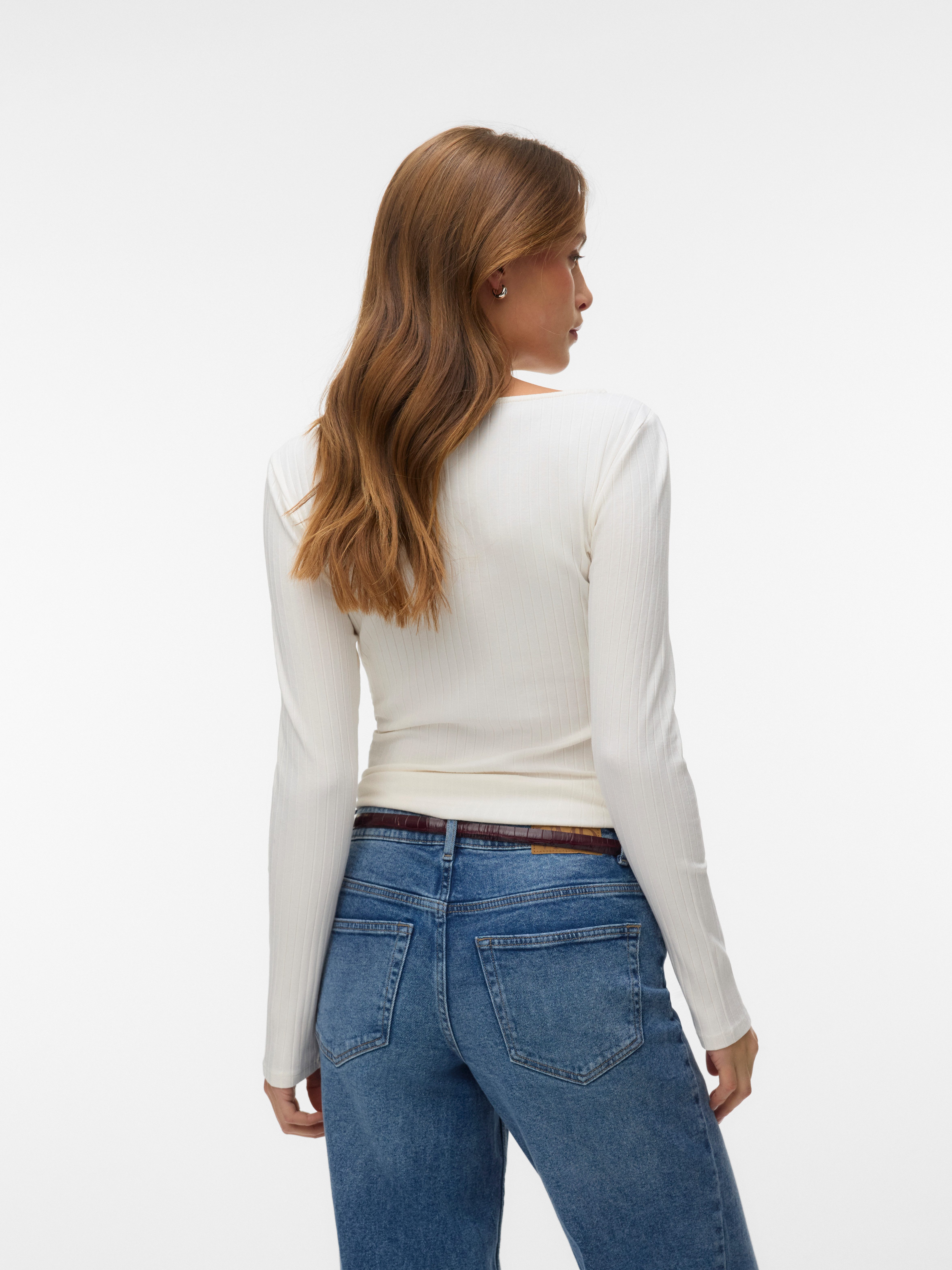 Vero Moda Langarmshirt VMRUBY LS TOP JRS NOOS Baumwollmischung