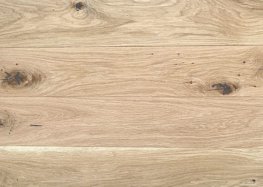 Timefloor Parkett Massivholzdiele Eiche Rustikal R gebürstet naturbelassen, 5 St.