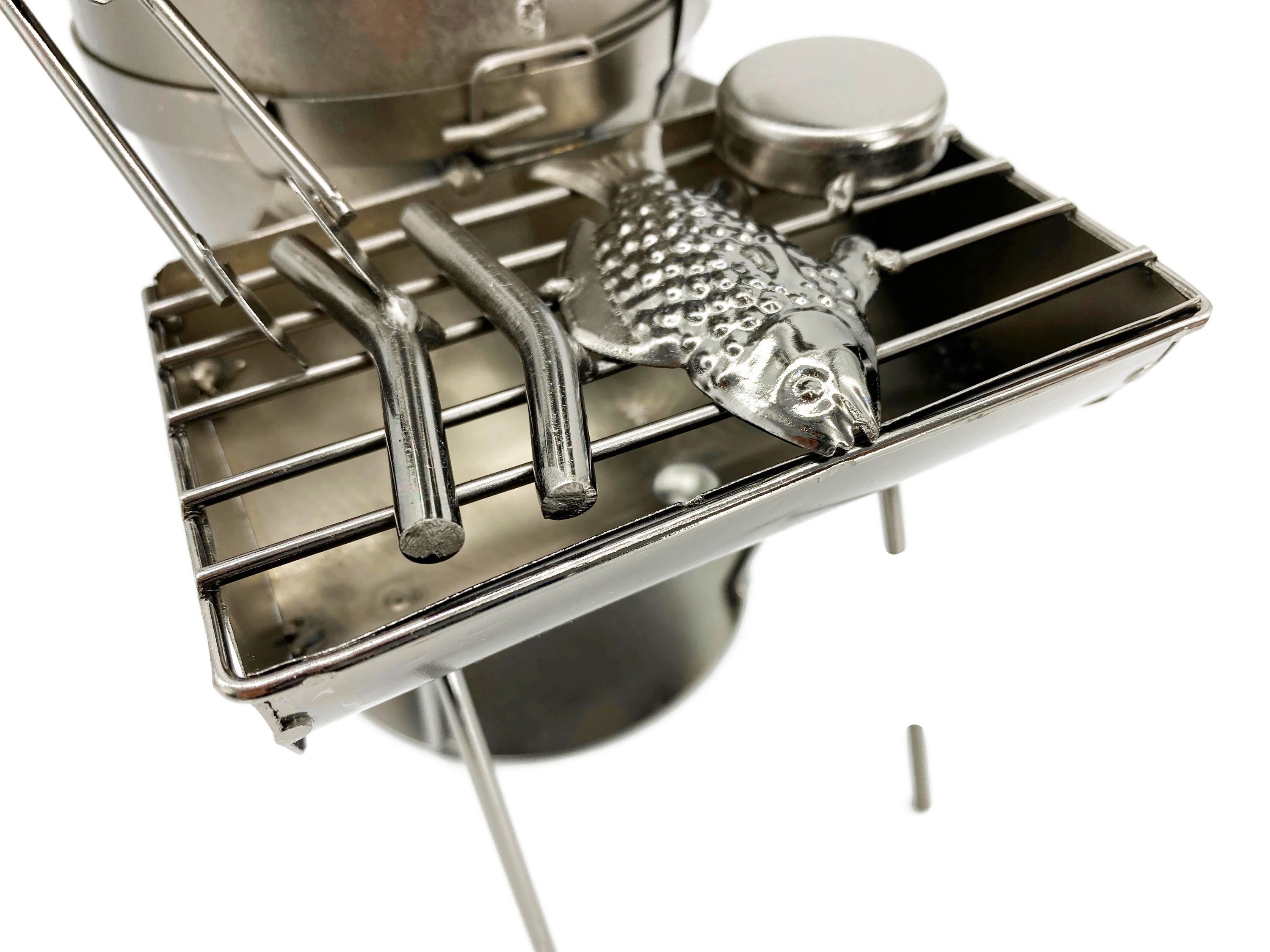 eXODA Weinflaschenhalter Grillmeister aus Metall, (1x günstig online kaufen