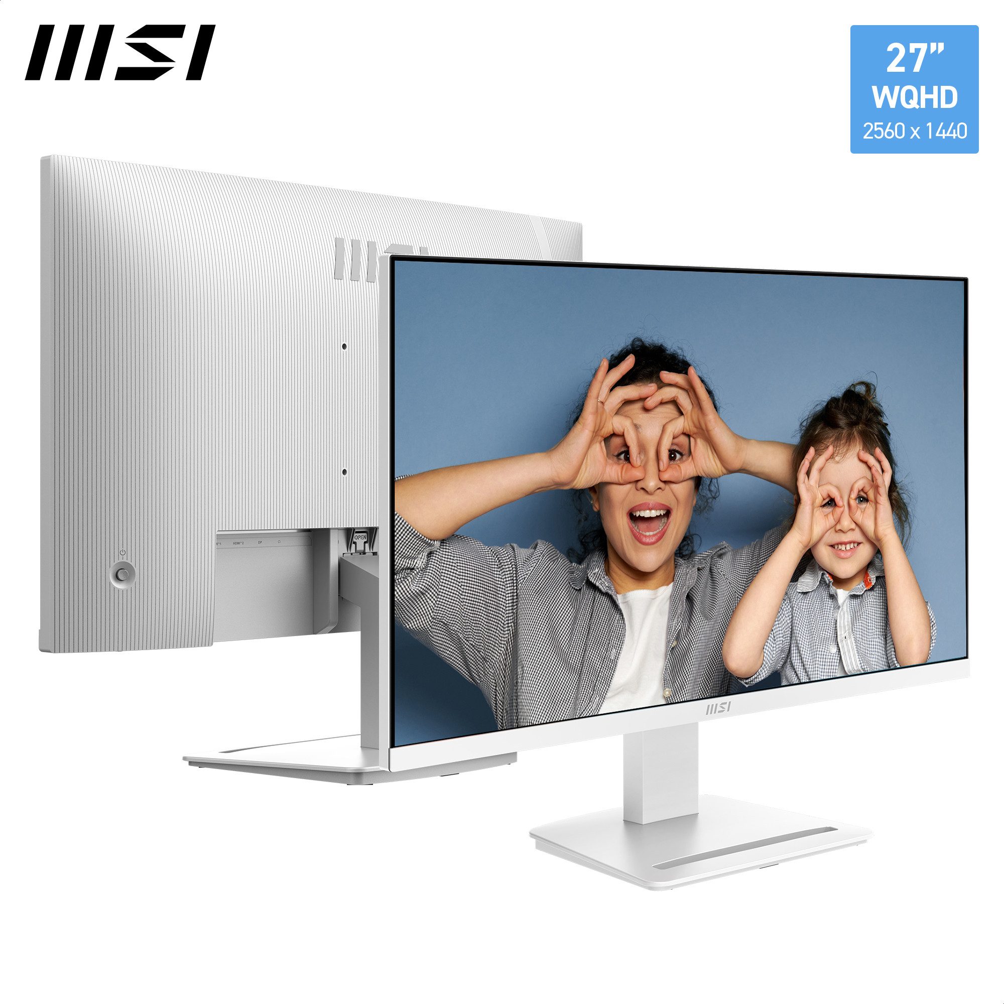 MSI PRO MP273QW E14 LED-Monitor (68,6 cm/27 ", 2560 x 1440 px, WQHD, 1 ms Reaktionszeit, 144 Hz, IPS, neigbar, Lautsprecher)