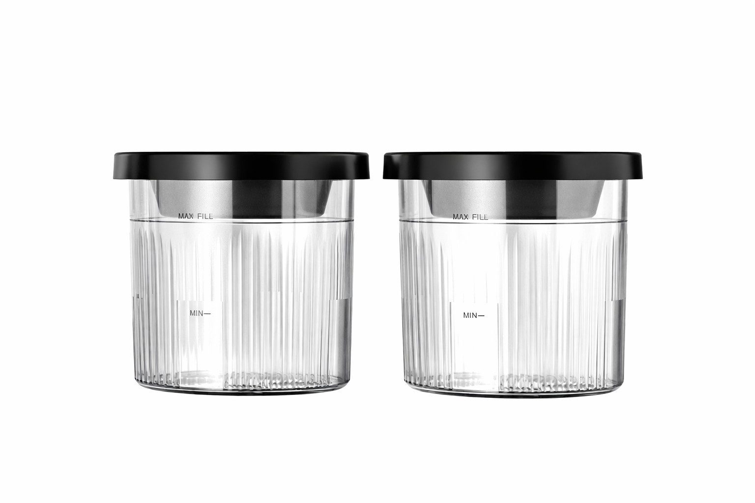 Hagenuk Eismaschine Zusatzbecher für ICE TWIST, 0,5 l, 2 x 500 ml inklusive Deckel