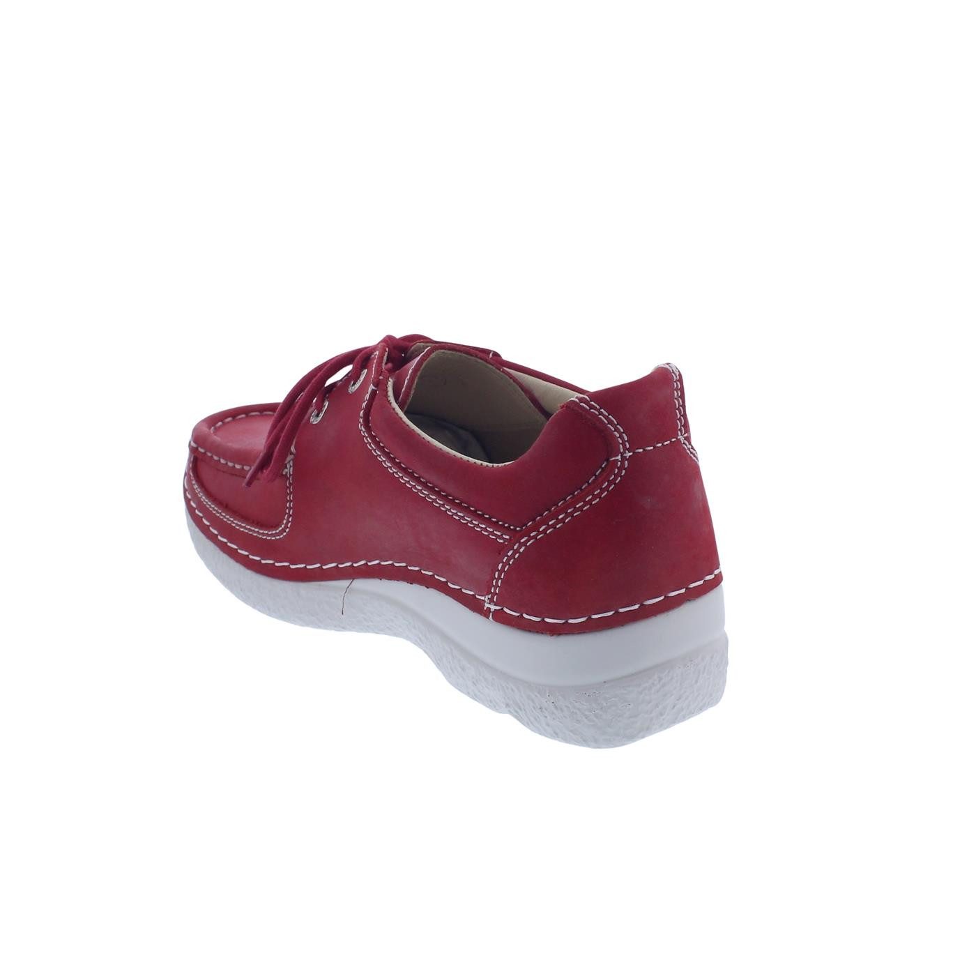 WOLKY Wolky Roll Shoe 0621636-570, Fantastic leather (Glattleder), Red summe Schnürschuh