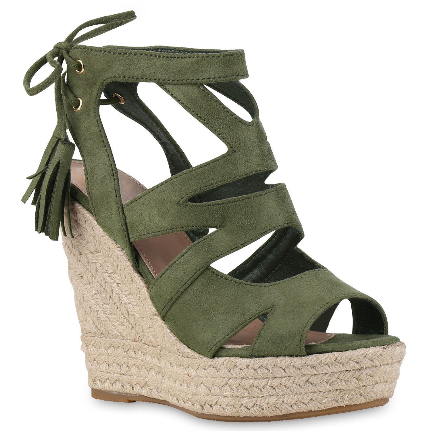 VAN HILL 814638 Keilsandalette Schuhe