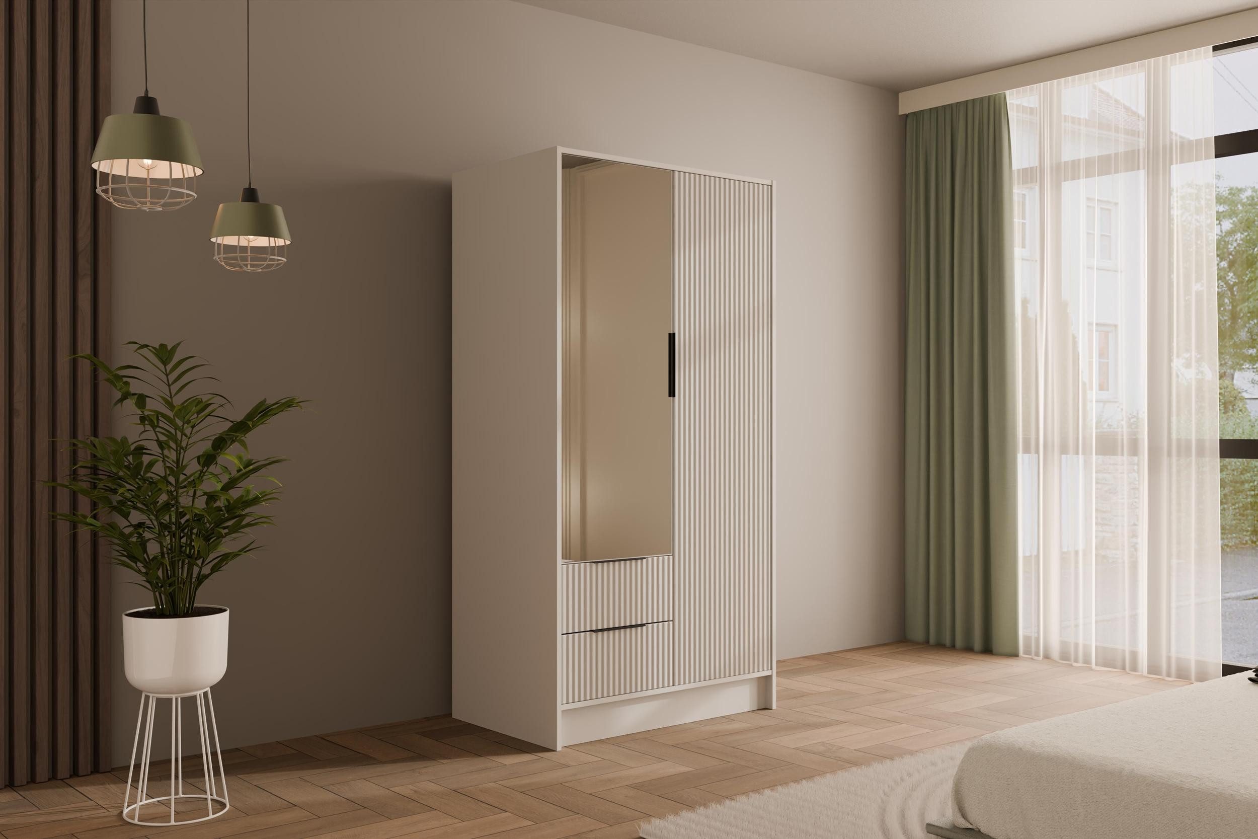 ALTDECOR Drehtürenschrank NOA (Kleiderschrank Garderobenschrank mit günstig online kaufen