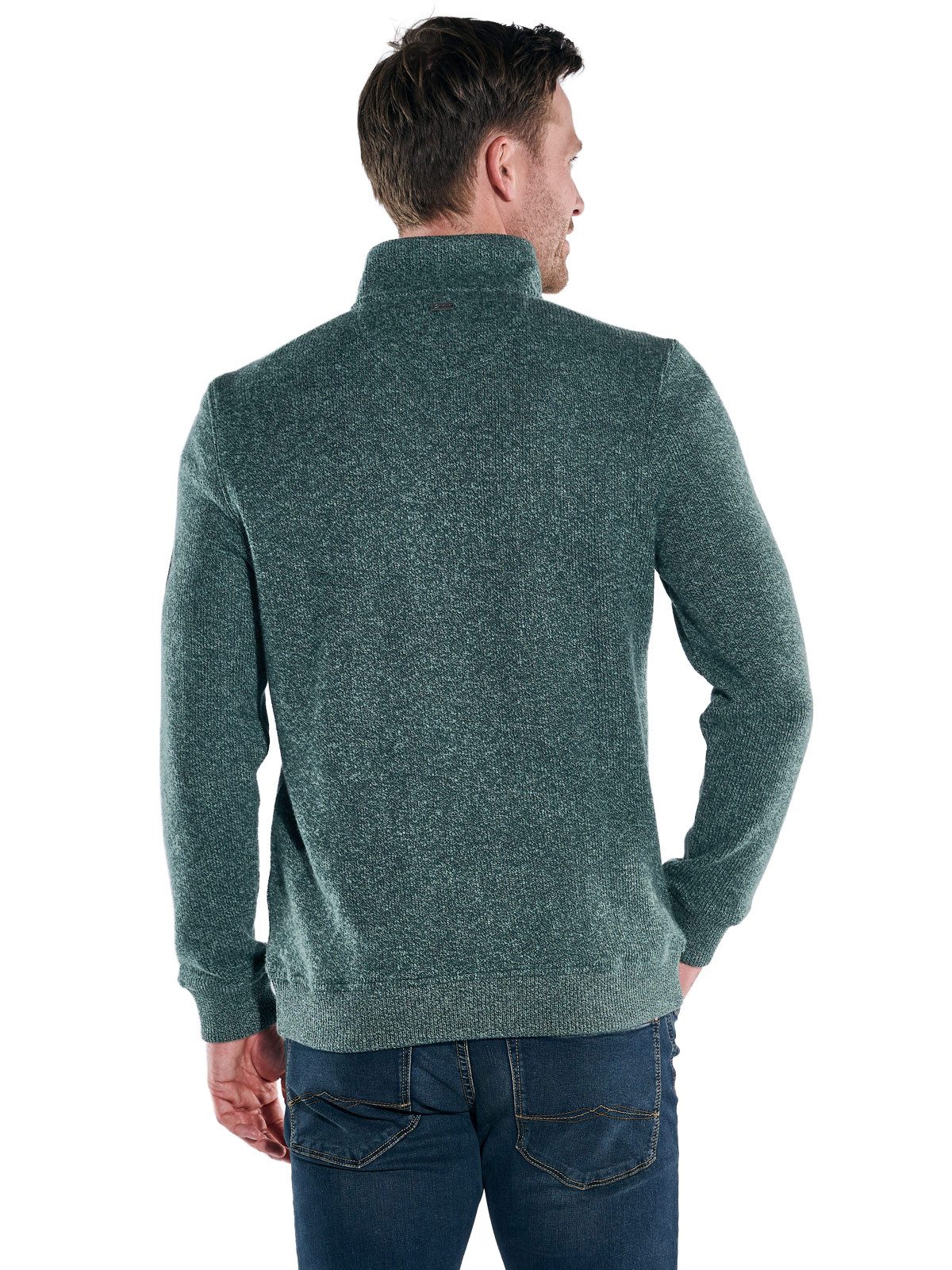 Engbers Sweatshirt engbers Herren Sweatshirt mit Stehkragen, Gruen günstig online kaufen