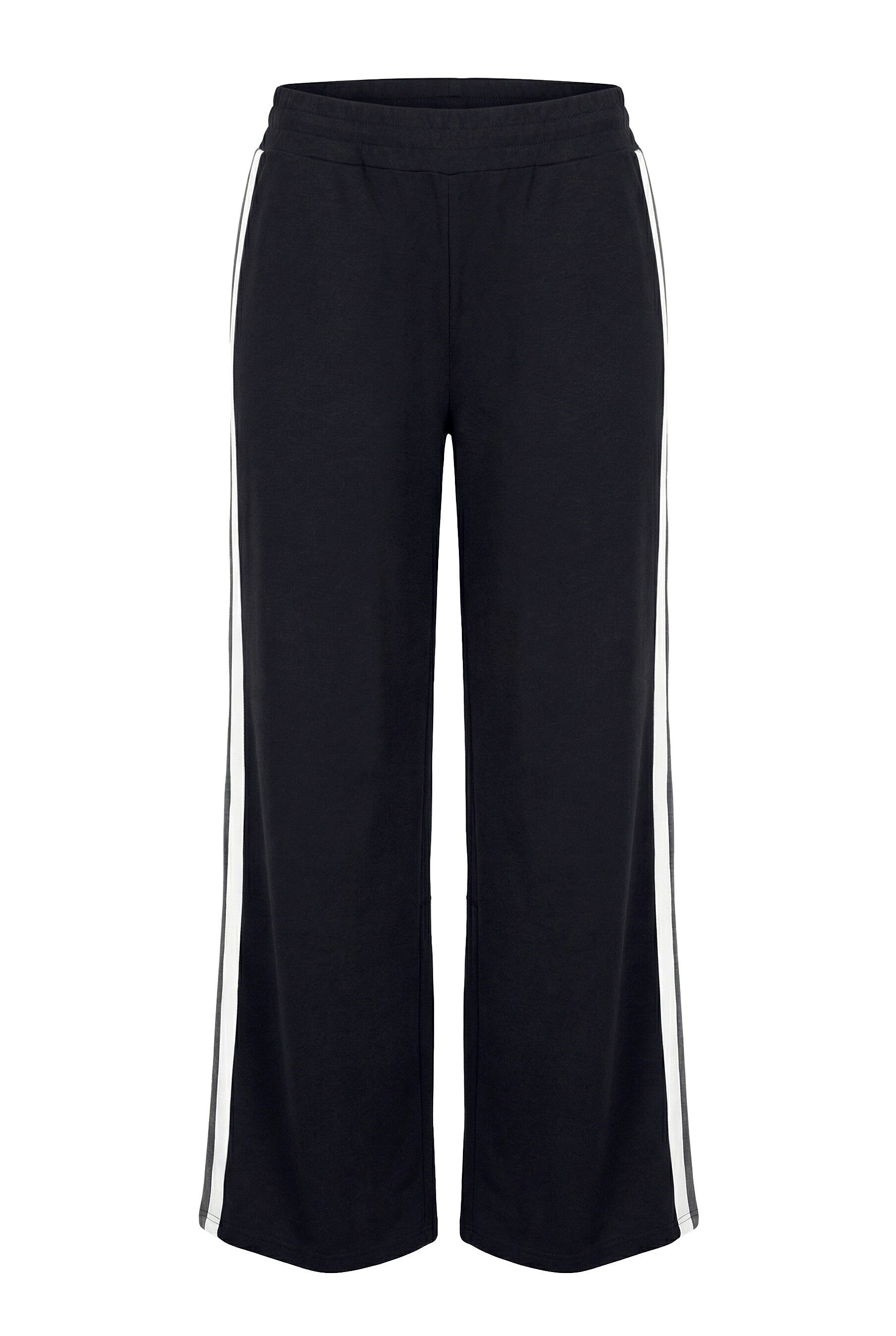 Funktionshose Sweat-Hose gerades Bein Seitenstreifen