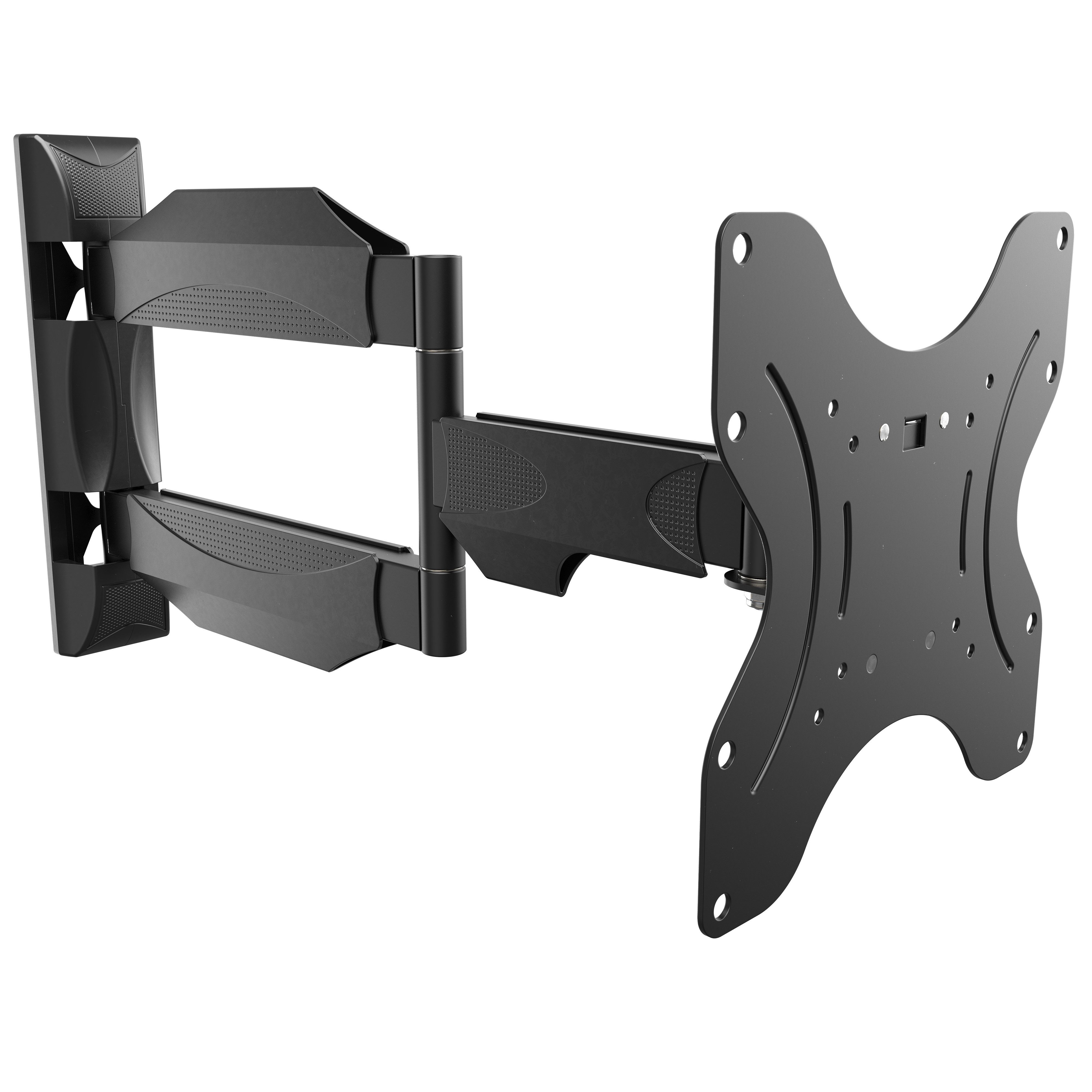 RICOO TV-Wandhalterung TV Monitor Wandhalterung schwenkbar neigbar bis 30 Kg S0822, (bis 47 Zoll, VESA 75x75 bis 200x200, 1-tlg., 29"-47" (74 - 119cm) Bildschirm Diagonale, bis 180° schwenkbar +10/-5 °neigbar Monitor Wand Halterung)