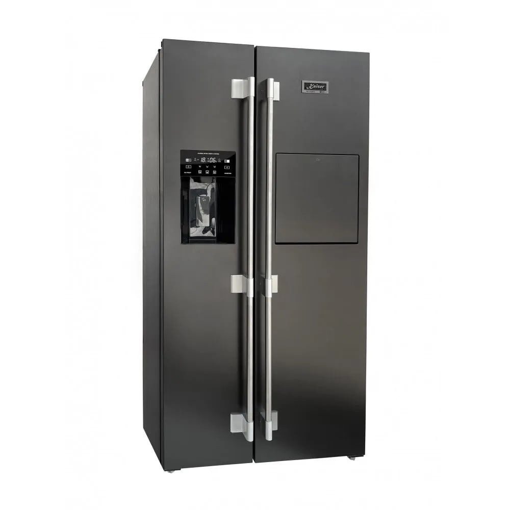 Kaiser Küchengeräte Kühl-/Gefrierkombination 178 cm hoch 91.1 cm breit Side-by-Side Kühlschrank No Frost 556 l+Wasserkocher Kontroll LED 2L KS 90500 RS N+WK 2000 R, 178 cm hoch, 91.1 cm breit, Side-by-Side Kühlschrank No Frost 556 l+Wasserkocher Kontroll LED 2L
