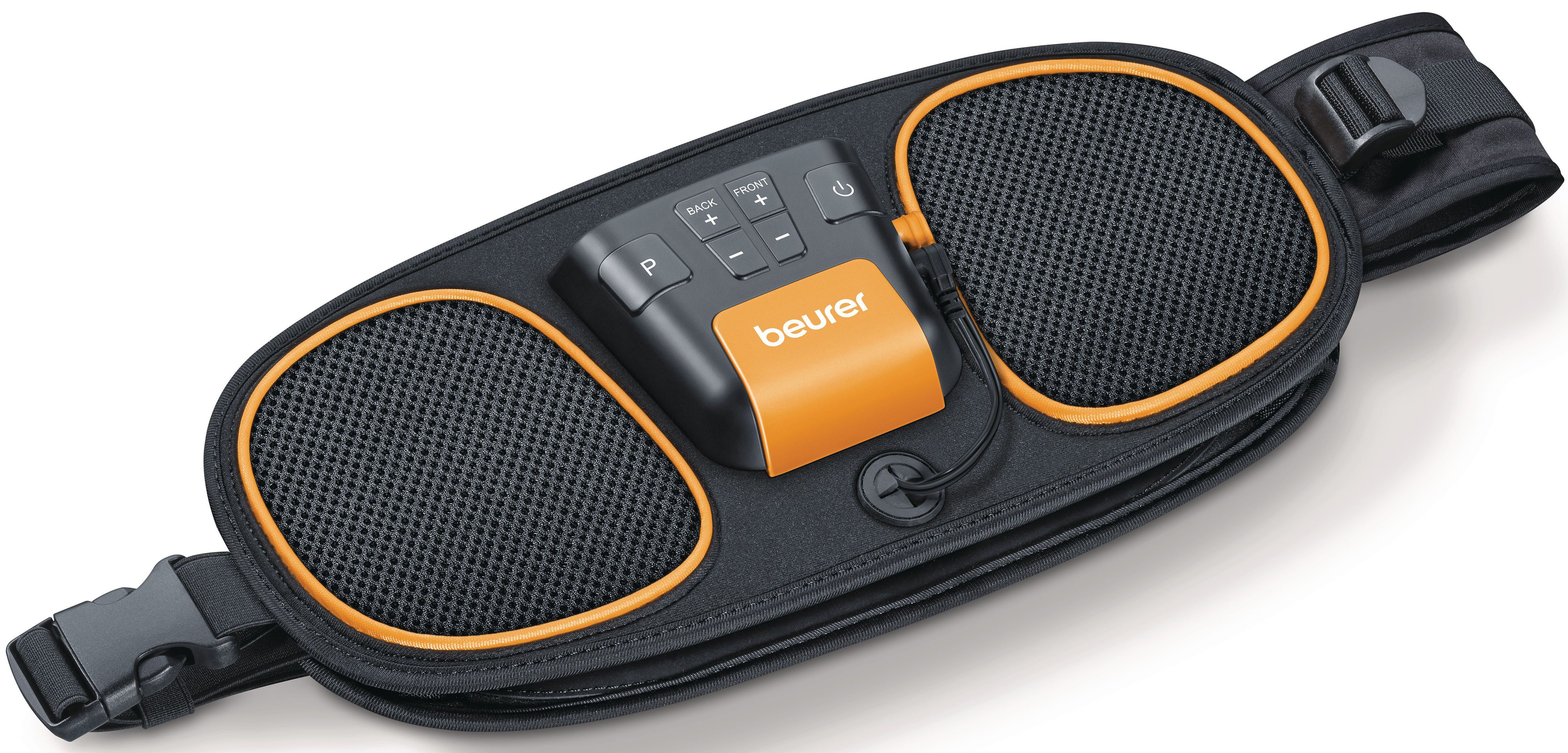 BEURER TENS-EMS-Gerät EM 39 Muskelgürtel für Bauch- und Rücken, 4 Elektroden, (2-tlg), Stimulation von zentralen Bauchmuskeln und unterer Rückenmuskulatur