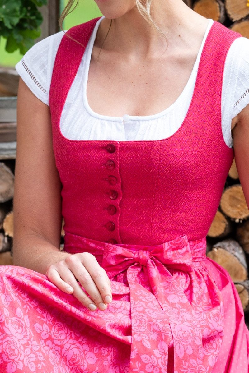 Hammerschmid Dirndl Dirndl lang 2tlg. - PILLERSEE - pink/rot
