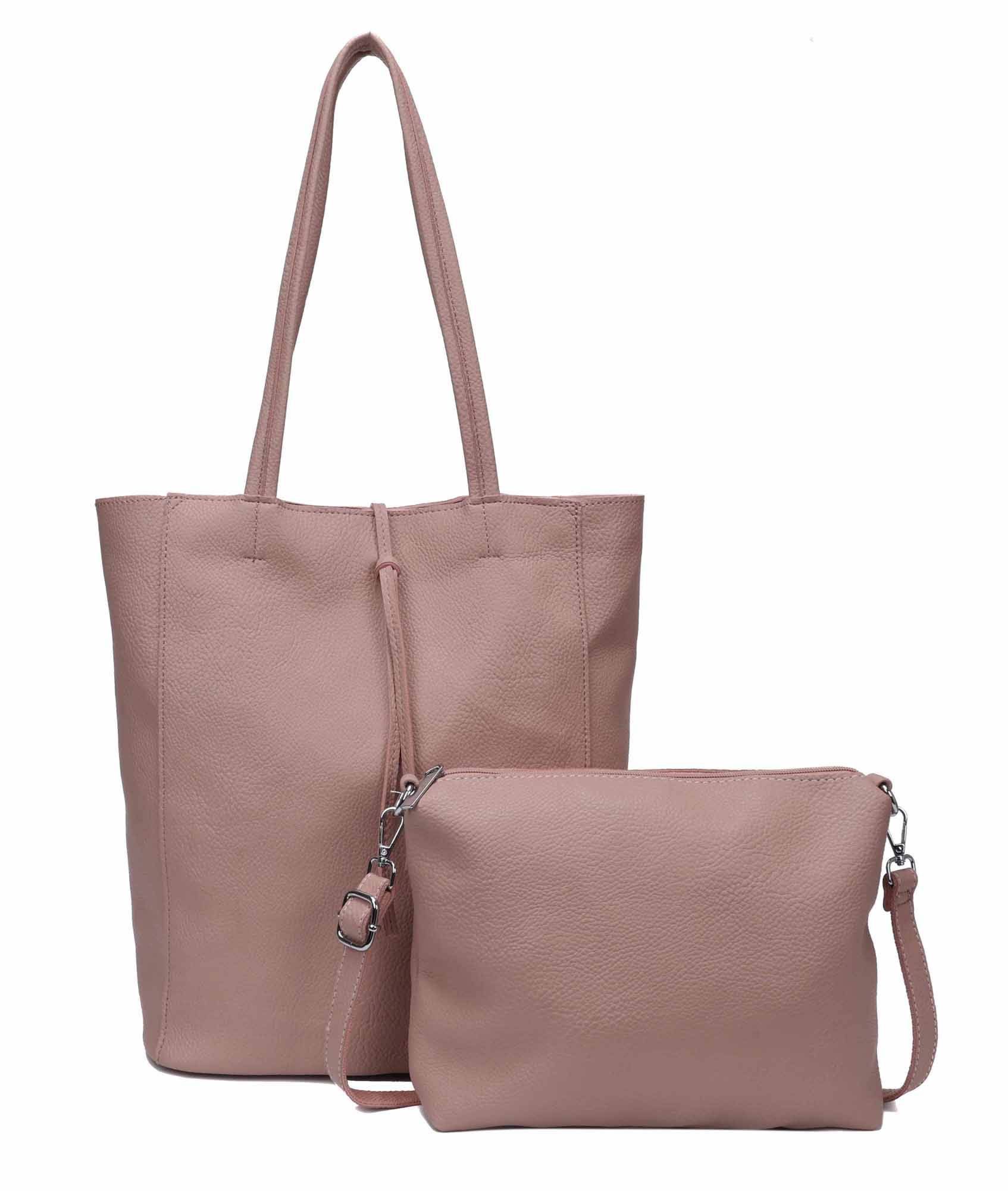 ITALYSHOP24 Schultertasche SET 2in1 Damen Tasche Umhängetasche XXL Shopper, günstig online kaufen