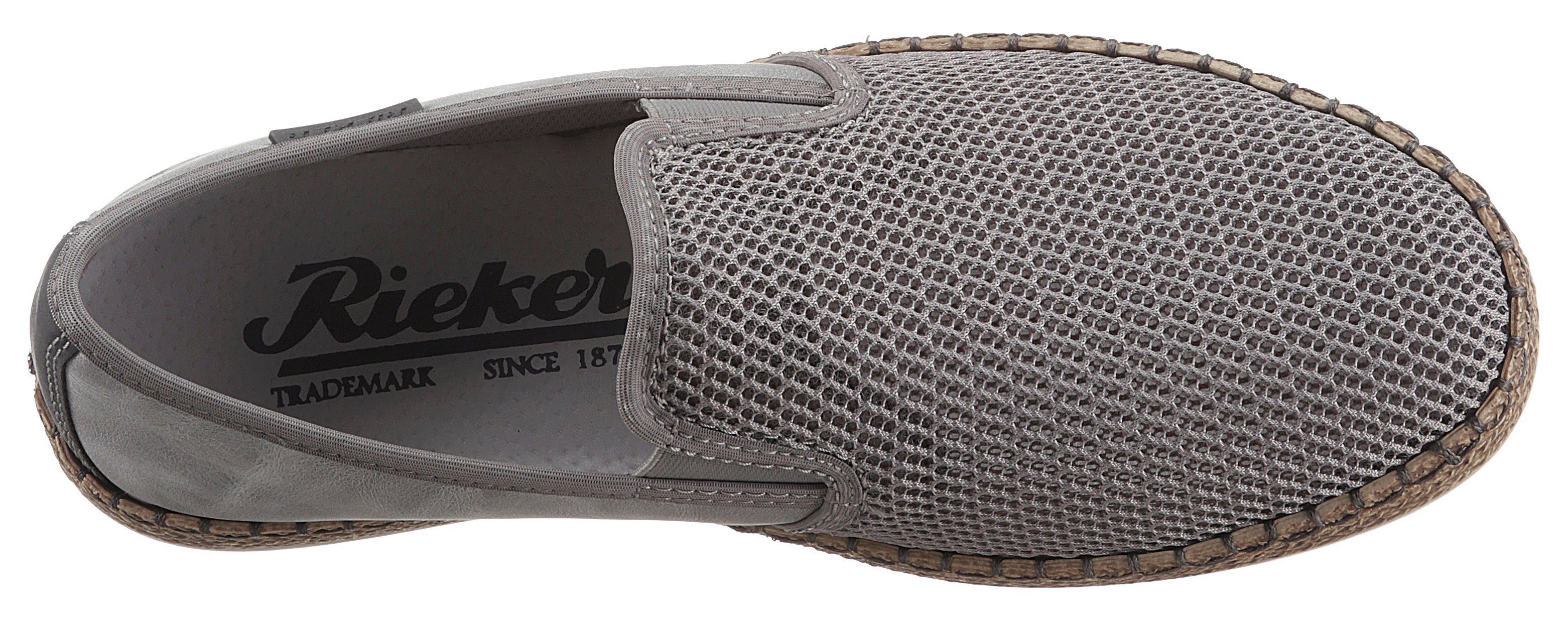 Rieker Espadrille Sommerschuh, Slipper, Freizeitschuh im Materialmix